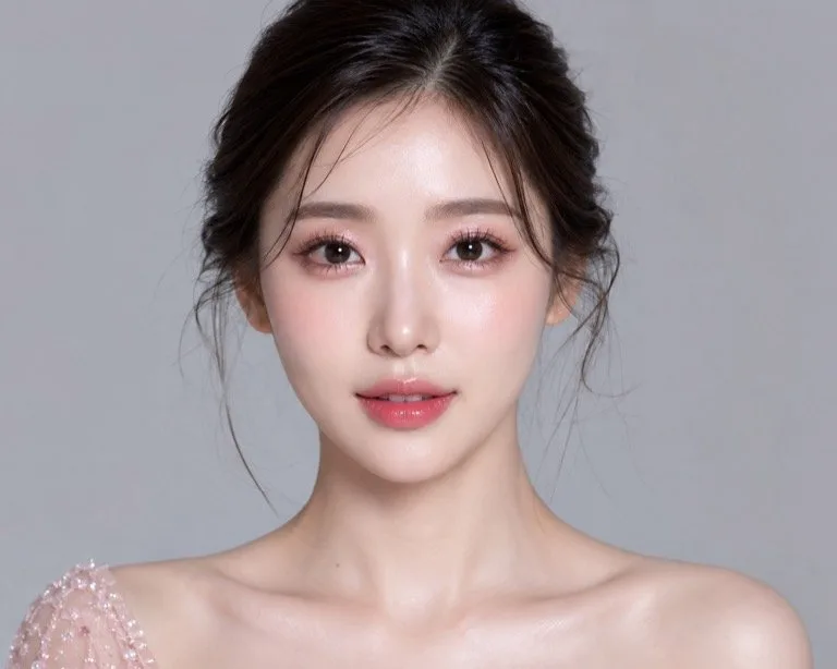 Rose K-beauty look